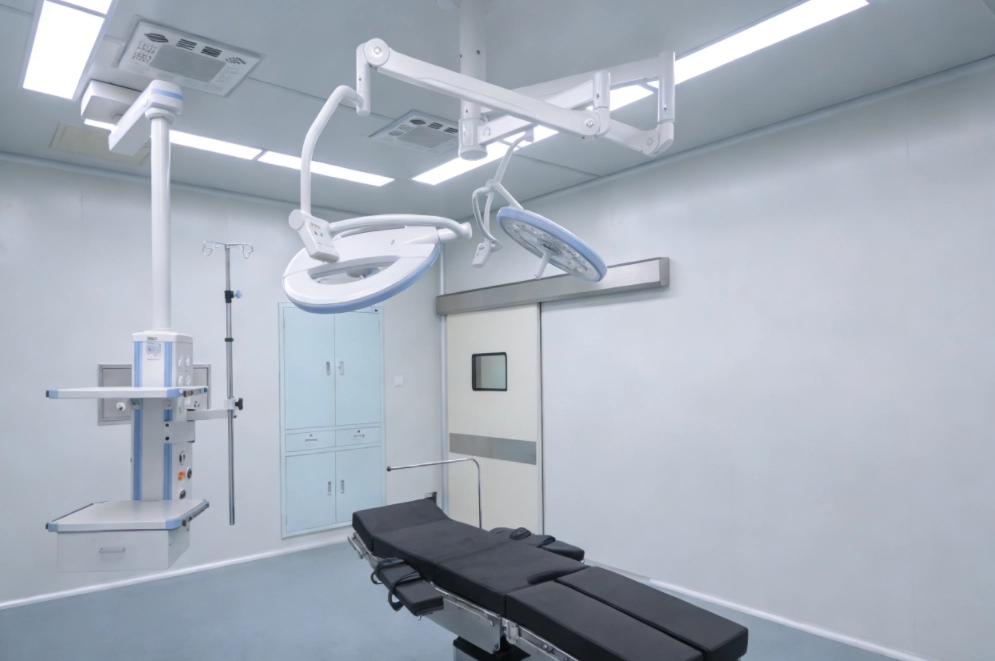 Flat pack container house for healthcare use