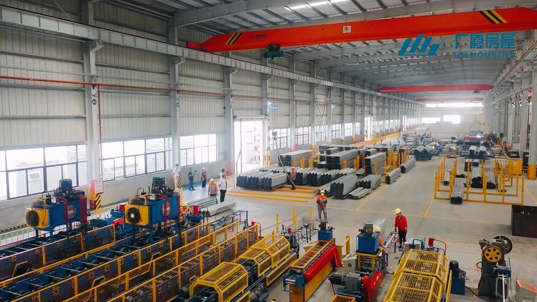 Steel structure container house production line using automated welding for modular buildings