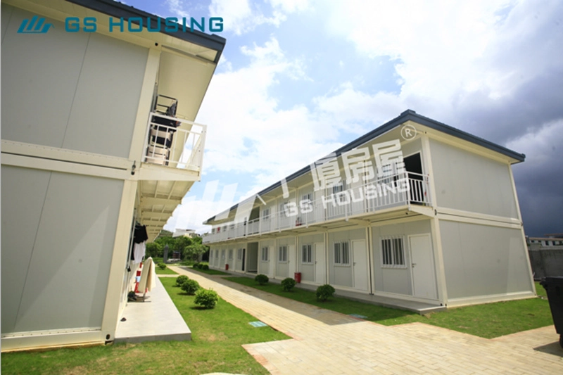 Modular container camp with accommodation offices