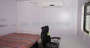 living area inside modular container house with efficient space utilization