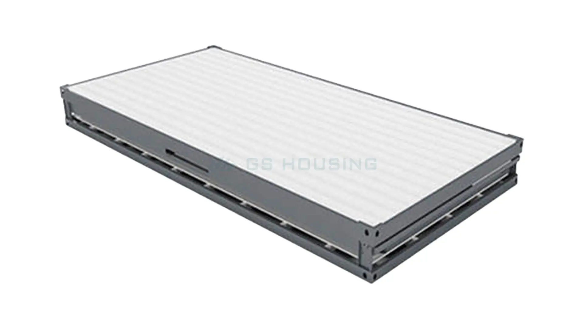 Folded foldable container house before installation