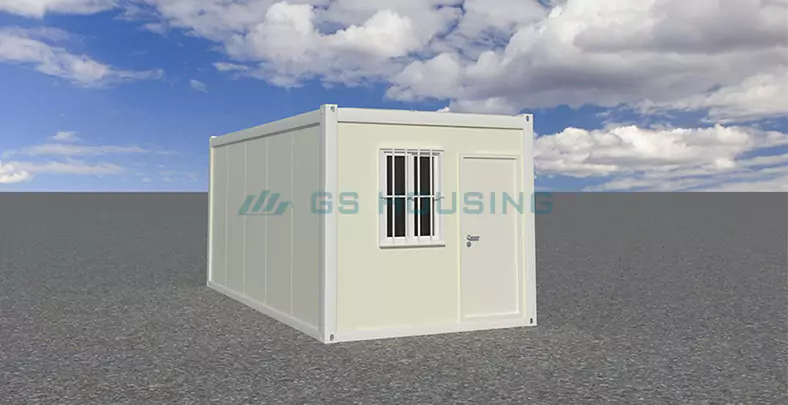 Prefabricated flat packed container house modular construction system
