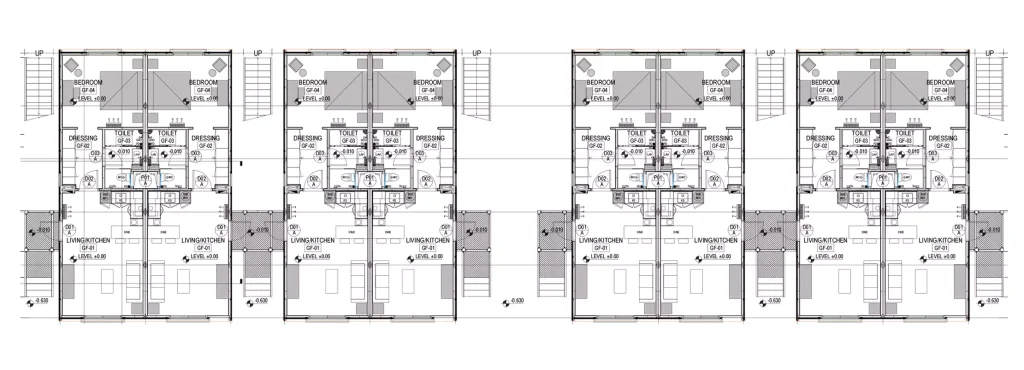 type-a-flat-pack-container-house-structure-diagram Type-A flat pack container house structure diagram steel frame modular design