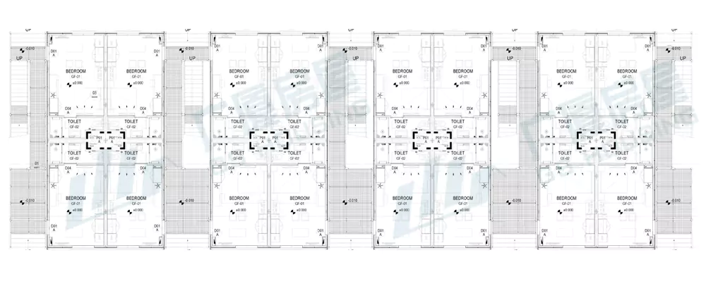Type-B container house material structure wall panel roof insulation design