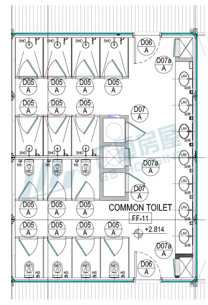 type-d-container-house-material-structure Type-D container house material structure wall panel roof insulation design